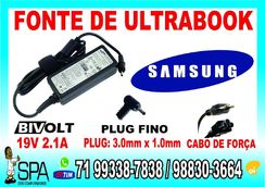 Fonte Carregador para Notebook e Ultrabook Samsung 19v 2.1a 40w