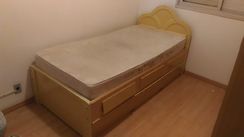 Vendo Cama Solteiro Bicama Madeira Marfin