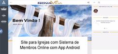 Site Igrejas com Administração de Membros Online com App