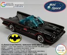 Hot Wheels Batmóvel Clássico Seriado Anos 60 1/64 - Loose