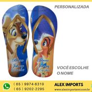 Chinelo Personalizado a Dama e o Vagabundo