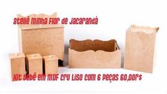 Mdf Kit Higiêne Bebê Decore Vc Mesmo em Mdf Cru