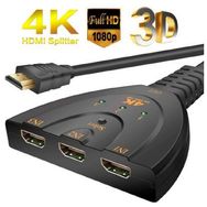 Adaptador Multiplicador Hub Switch Hdmi 3x1 Splitter 4k 3d