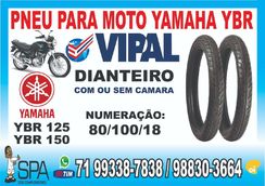 Pneu Dianteiro para Moto Yamaha YBR em Salvador BA