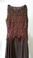 Vestido Marron com Renda