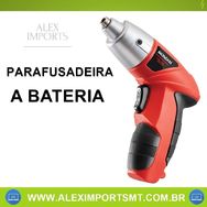 Parafusadeira Mondial 4,8v com Bateria Bivolt e Maleta