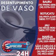 Desentupidora de Vaso Sanitário em Botucatu