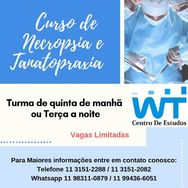 Curso de Auxiliar de Necropsia em SP