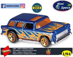 Hot Wheels 1955 Chevy Nomad Wagon Flames 1/64