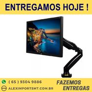 Suporte Monitor Articulado Pistão a Gás 17 a 27 F80 Apoio de Mesa Moni