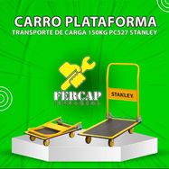 Carro Plataforma Transporte de Carga 150kg Pc527 Stanley