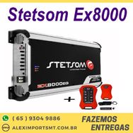 Stetson Ex8000 1 Canal Modulo 2 Ohms + Controle Brinde Infraton