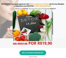 Emagreça com Saúde, Perca Até 8kg em 2 Semanas