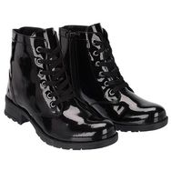 Bota Oxford Coturno Feminino Estilo Botinha Verniz Selten