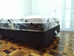 Cama de Casal Box com Colchão Herval sem Uso