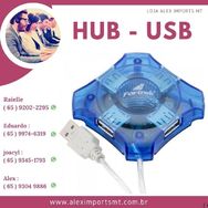 Hub Usb 4 Portas Fortrek Hbu-401 para Pc , Celular , Entradas Usb Rub