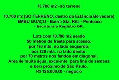 10700 m2 - Embu Guaçu - (só Terreno)