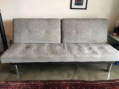 Sofa Cama Cinza Claro