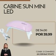 Mini Cabine de Unha Uv e Led Estufa de Unha Portatil Pequena