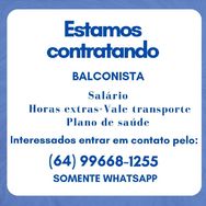 Estamos Contratando Balconista