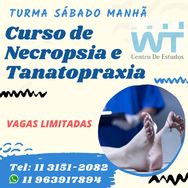 Curso Auxiliar de Necropsia no Sábado