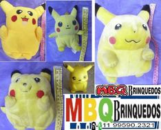 Coleção 5 Pikachu Pokemon Lote com 4 Pelúcia e +1 Mini Pikachu