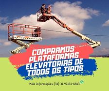 Compro Plataforma Elevatória a Vista de Todos Os Tamanhos!