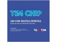 Chip Tim 4g - Pré-pago/controle