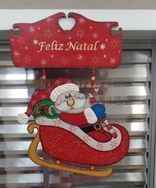 Enfeite de Natal Noel e Seu Trenó