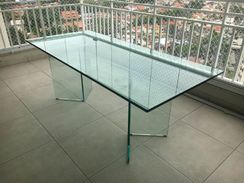 Mesa de Vidro - 2,0cm Espessura - Tamanho 2,0m X 0,9m