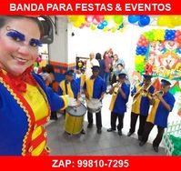 Animação de Eventos com Bandinha, Perna de Pau, Palhaços,etc