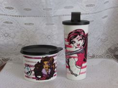 Kit Draculaura e Clawdeen Tupperware