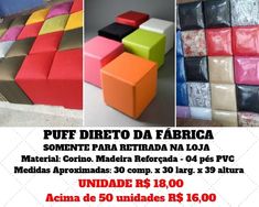 Puffs Direto da Fábrica