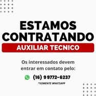 Vagas para Auxiliar Técnico