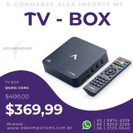 Smart TV Box Quad-core com Wi-fi, Android 7.1, 4k Aquário