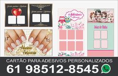 2000 Cartão para Adesivos de com 6 Unhas Personalizados Taguatinga DS