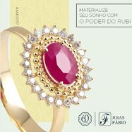 Anel de Ouro com Rubi Joias Ouro 18k Comprar Joias Ouro Online