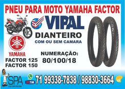 Pneu Dianteiro para Moto Yamaha Factor em Salvador BA