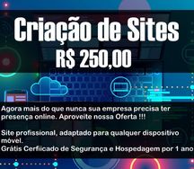 Criação de Site R$ 250,00