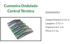 Cumeeira Ecológica Ondulada Central Térmica - Vida Telha