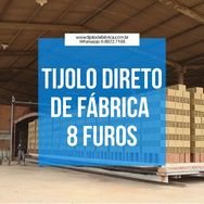 Tijolo 8 Furos Direto de Fábrica em Até 12 X Ljk Cartão