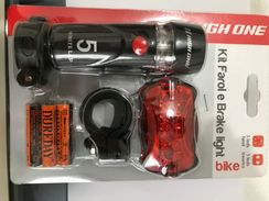 Kit Sinalizador para Bike Marca High One com Pilhas. Novo a Pronta e