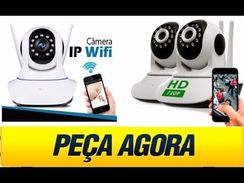 Cameras Ip sem Fio Hd 720p 1.3 Mp Wi-fi Noturna Gira 360 Graus