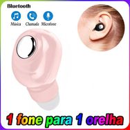 Mini Fone de Ouvido sem Fio Bluetooth X8 Intra-auriculares Redução de