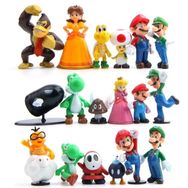 Kit Action Figure Mario Bross 18 Peças