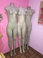 3 Manequins Afunilados Femininos com Base Somente R$ 170,00