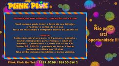 Locação de Salão Plink Plok Buffet Infantil