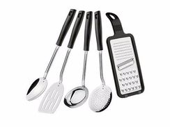 Jogo de Utensílios Inox 5 Pcs Tramontina