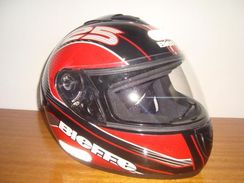 Capacete Bieffe Si Twenty Five 25 Vermelho Branco