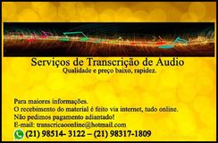 Transcrição de áudio Online